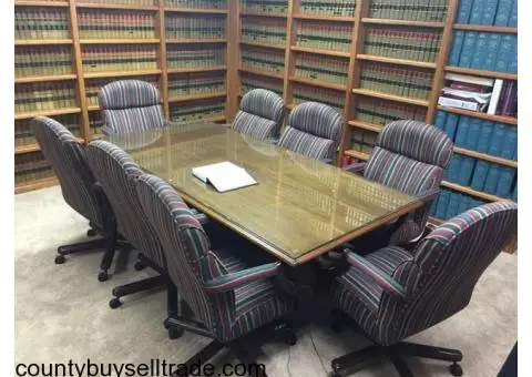 Conference Table and 8 chairs